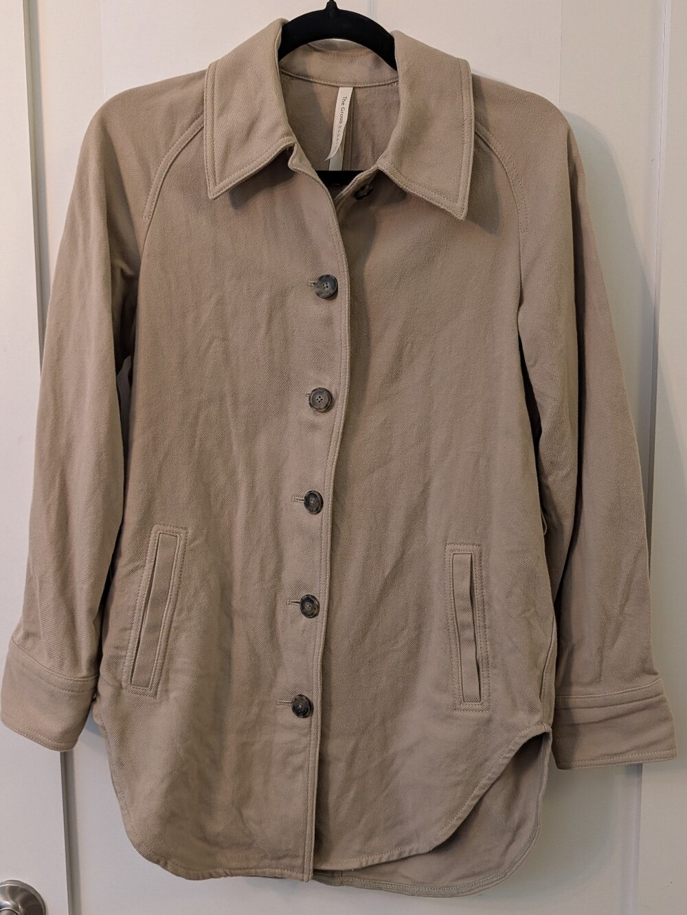 Aritzia Babaton Balboa Shacket Jacket - Oversize Beige Cardigan Coat Size XXS